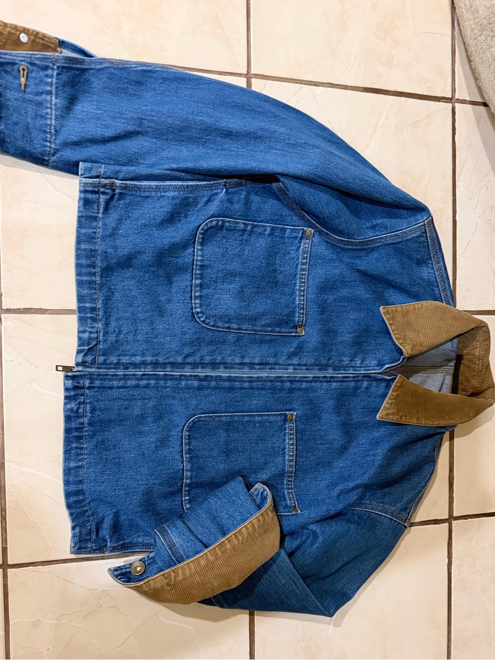 Uniqlo Zip Up Denim Jacket